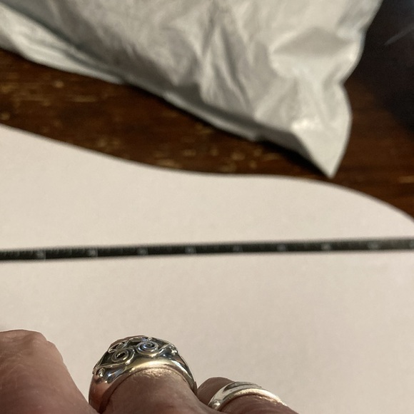 925 vintage NP wide band ring size 7 - Picture 7 of 10